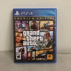 Grand Theft Auto V 5: Premium Edition (PS4) with Map, Used VG